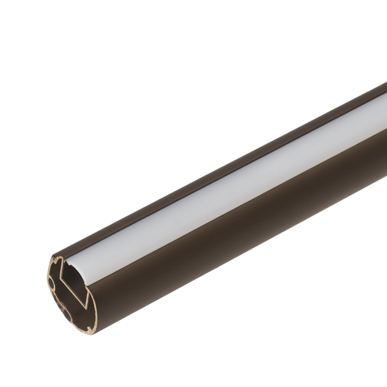 25mm Round LED Wardrobe Rail