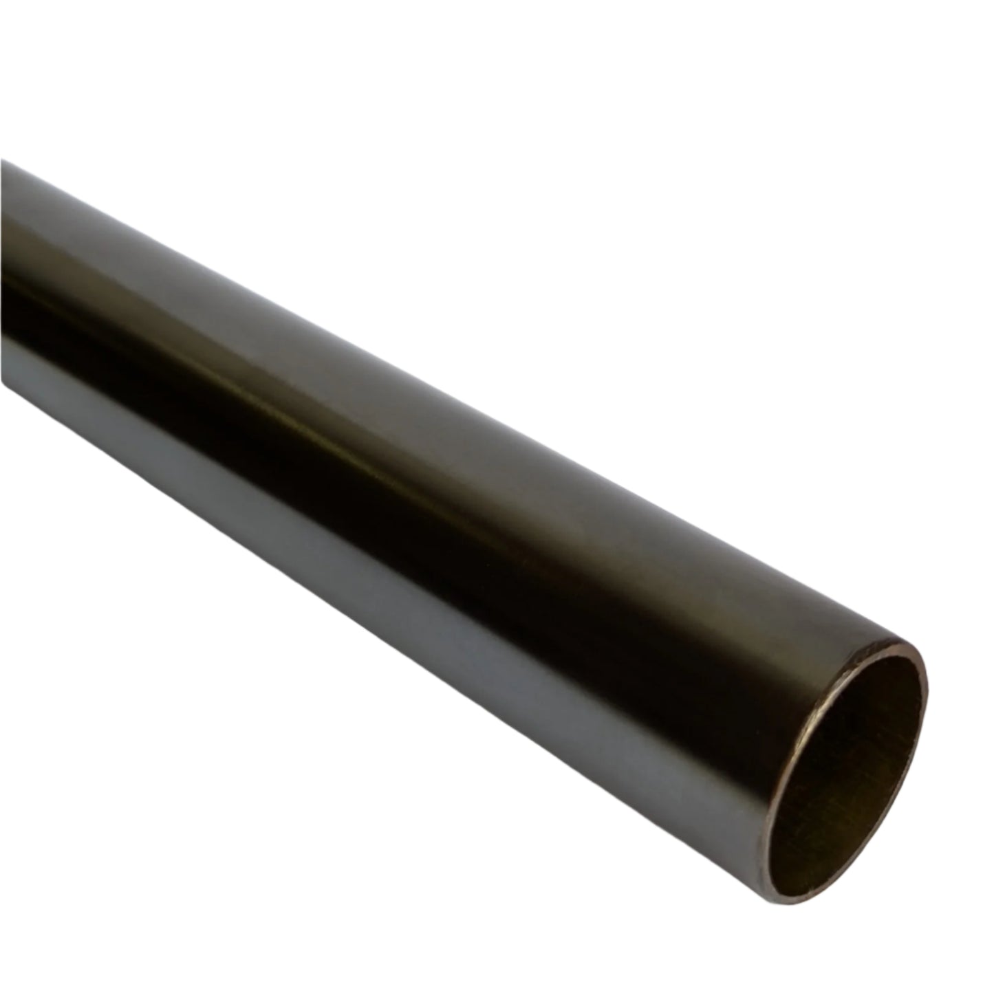 Light Bronze antique finished brass tube on white backround