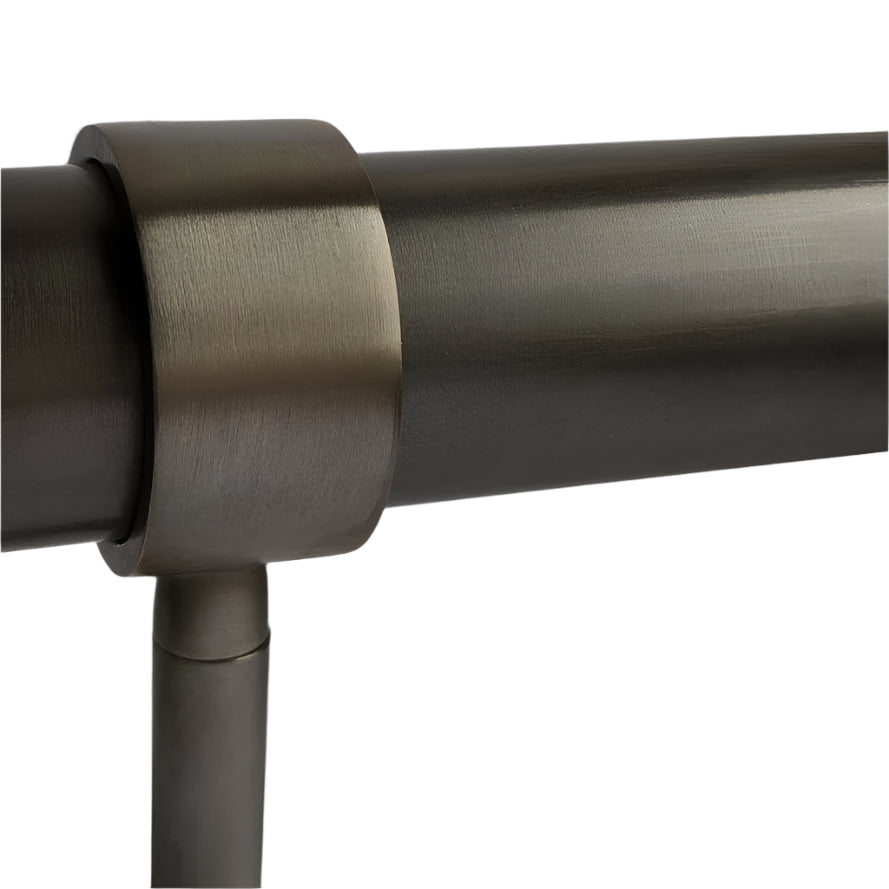 Round Brass Rail - Aztec Bronze Light