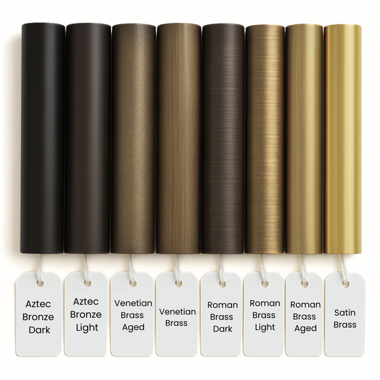 Antique Brass Finishes Sample Box