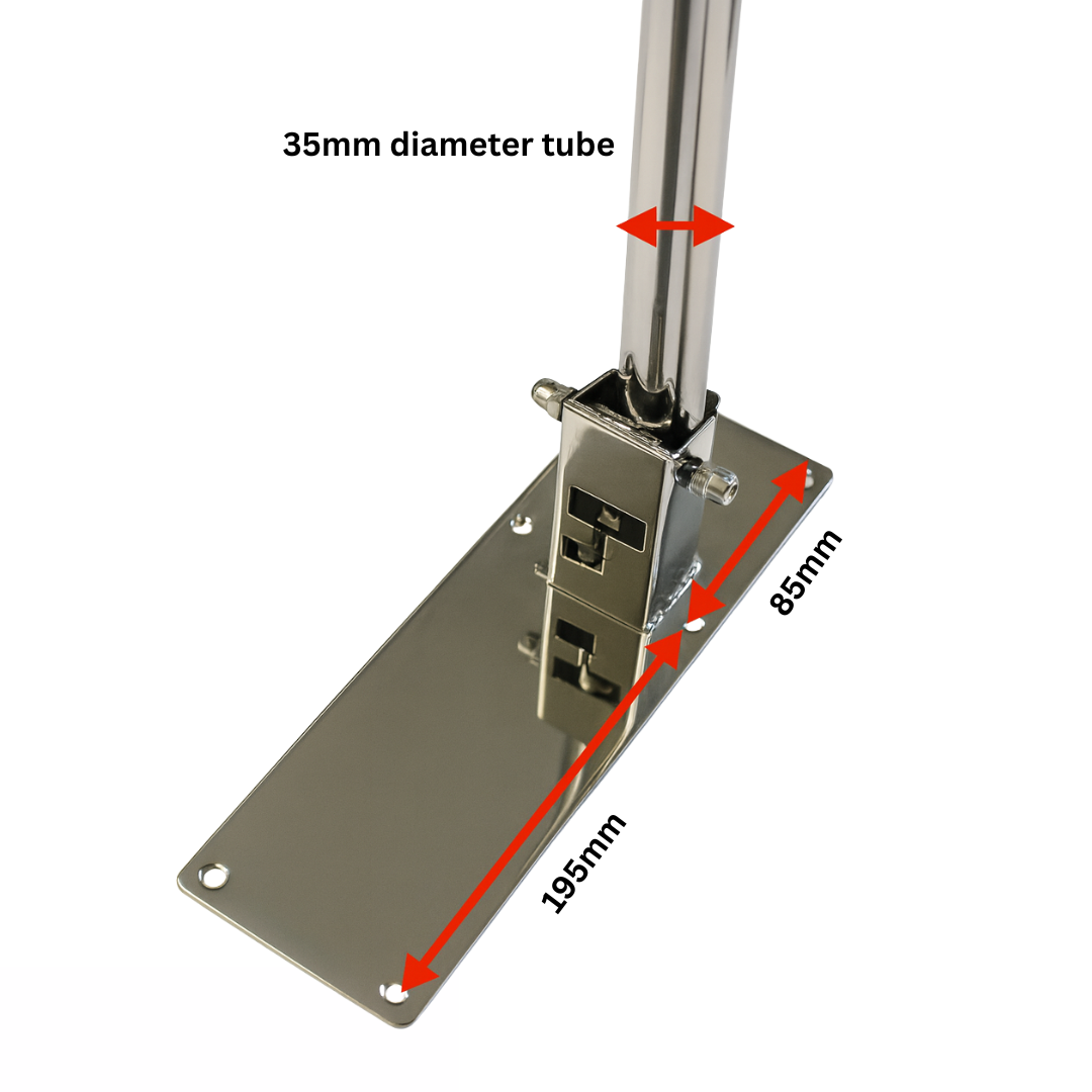 Single Hinged Rail with Leg