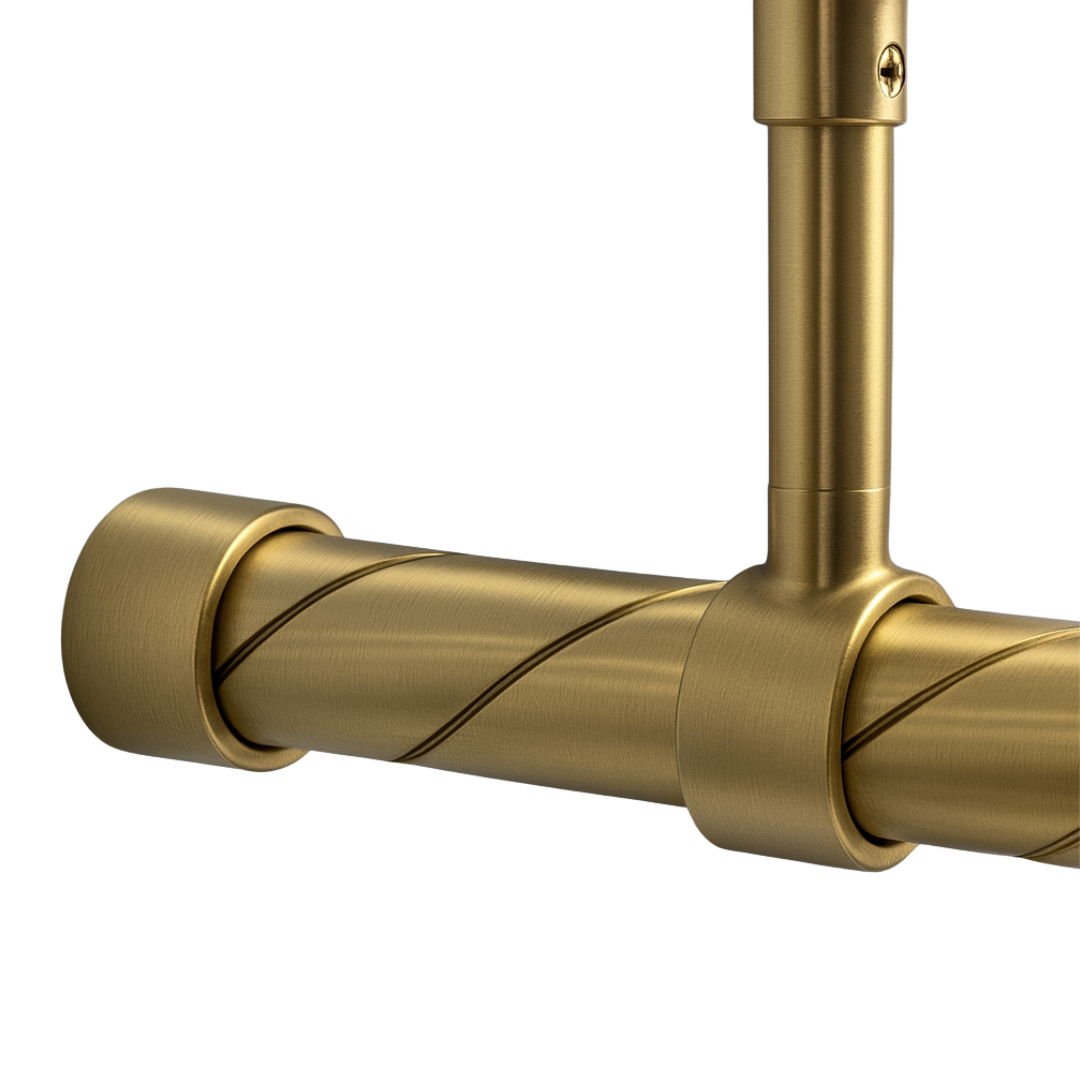 Rope Twist Brass Rail