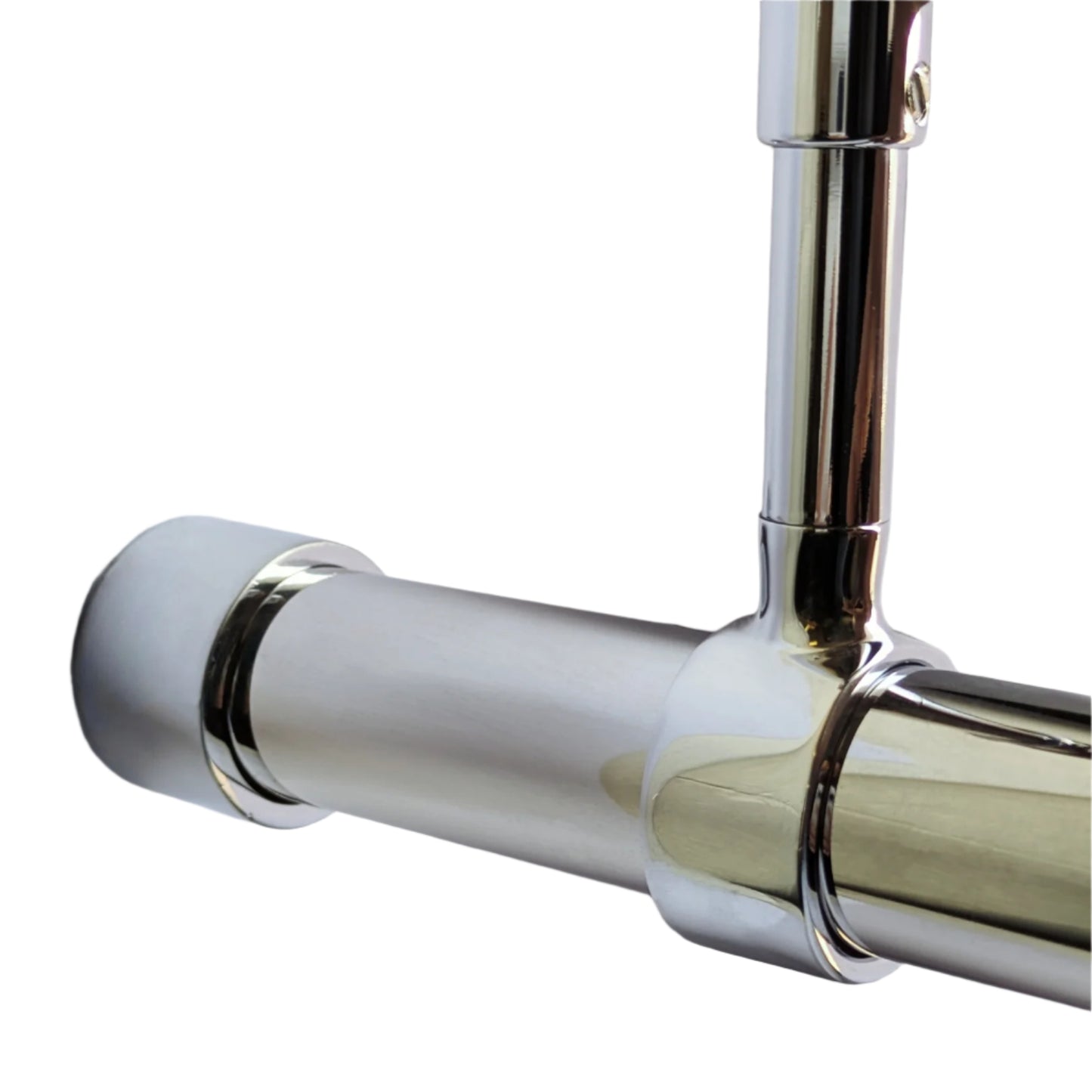 Round Brass Rail - Chrome Plated