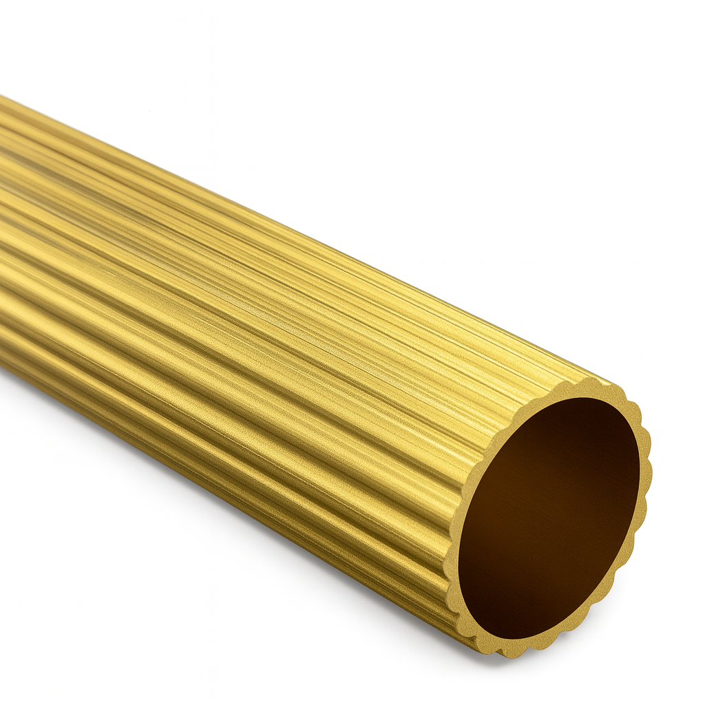 Reeded Brass Rail