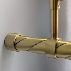 25mm Rope Twist Brass Tube