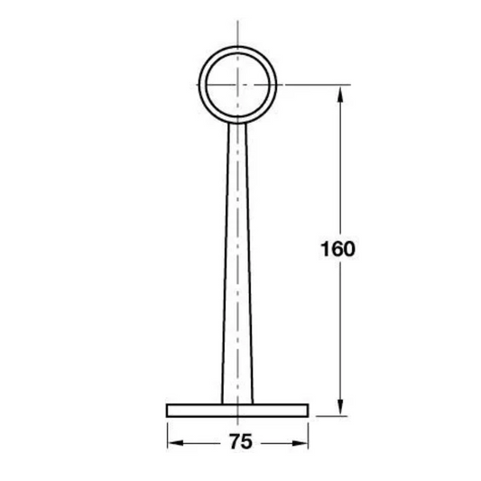 Tall Upright Centre Bracket