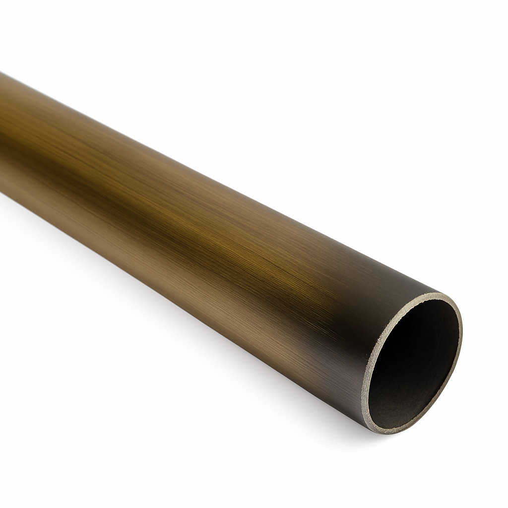 Round Brass Rail - Venetian Brass Tube