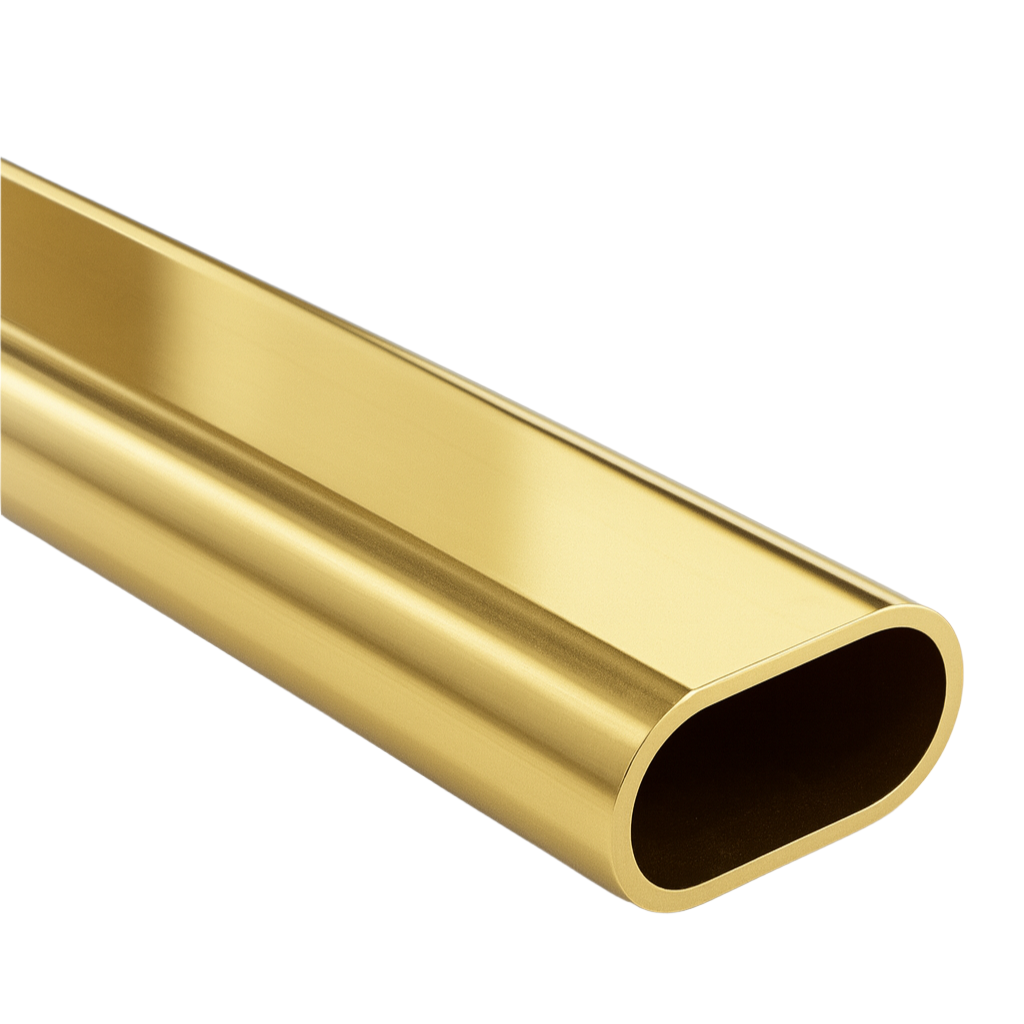 30x15mm Brass Oval Rail