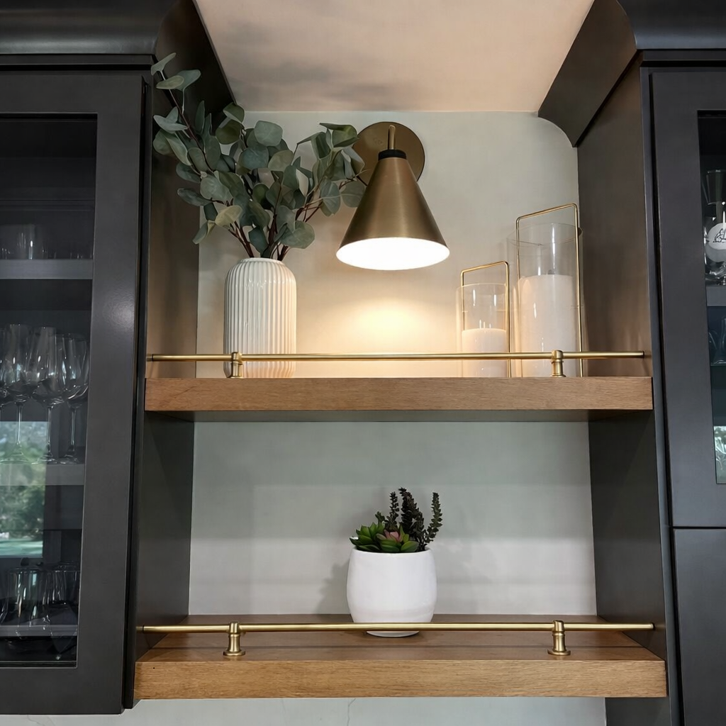 6mm Solid Brass Gallery Shelf Rail Rod