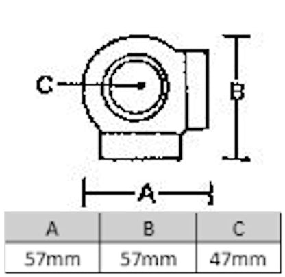Ball Side Outlet Elbow
