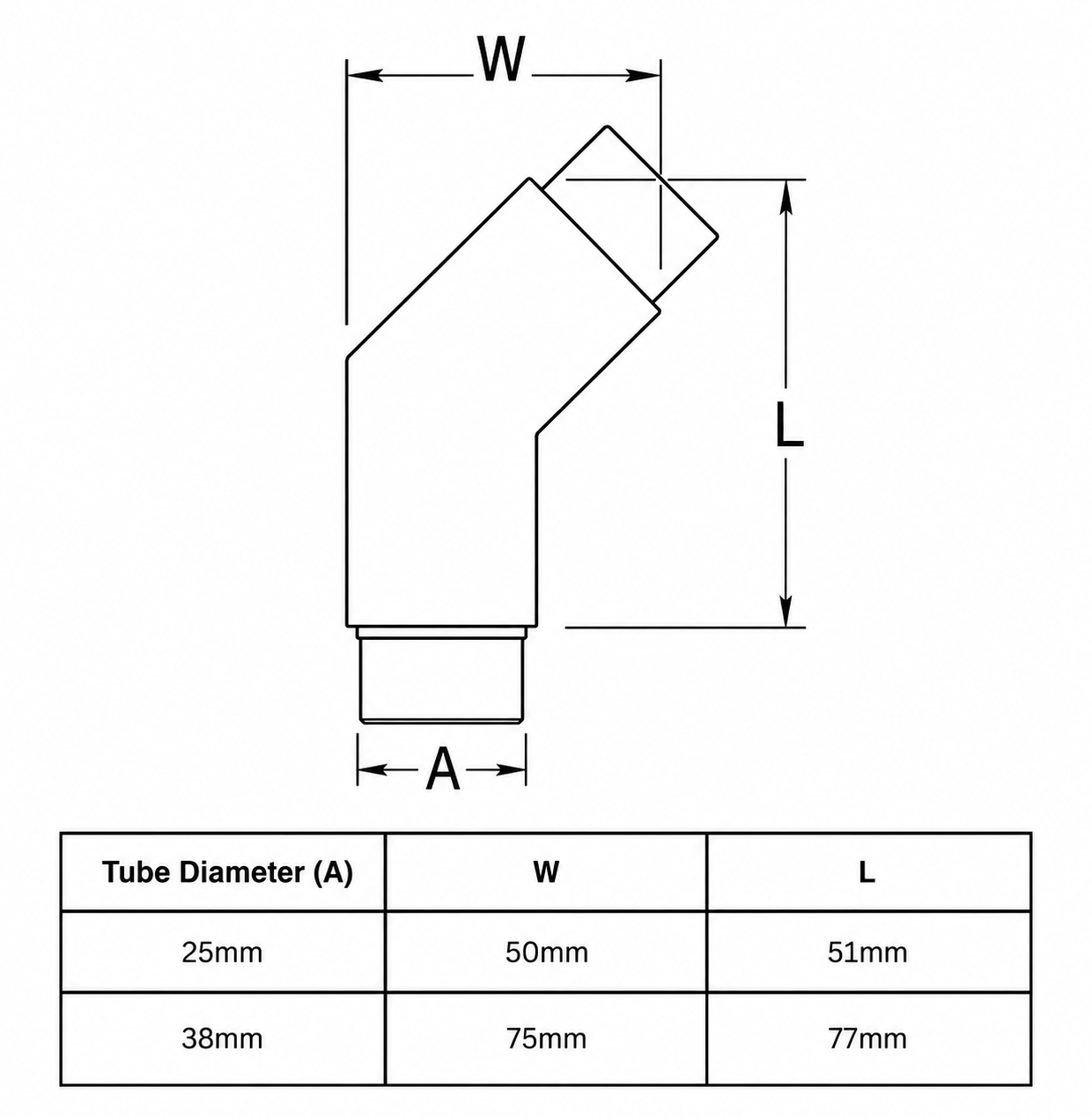 135° Elbow Connector