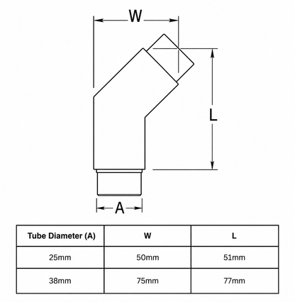 135° Elbow Connector