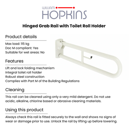 800mm Hinged Grab Rail