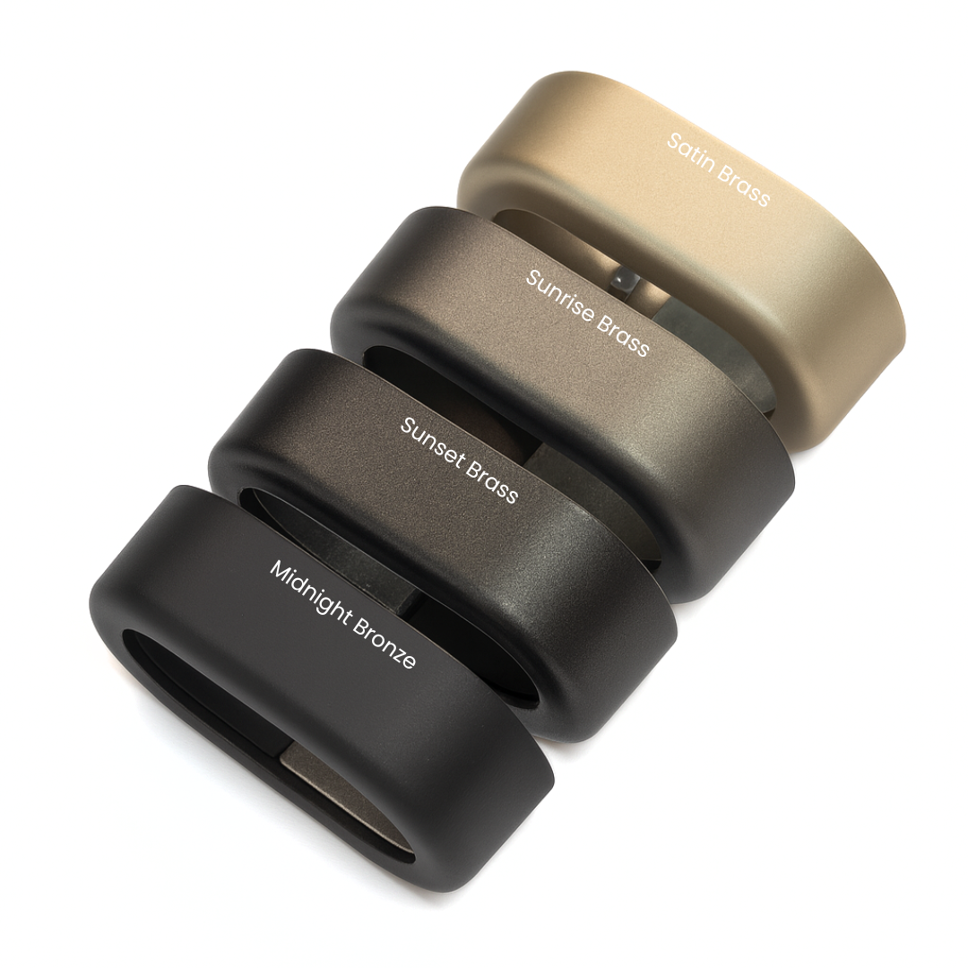 30x15mm Oval LED Rail Support Fittings