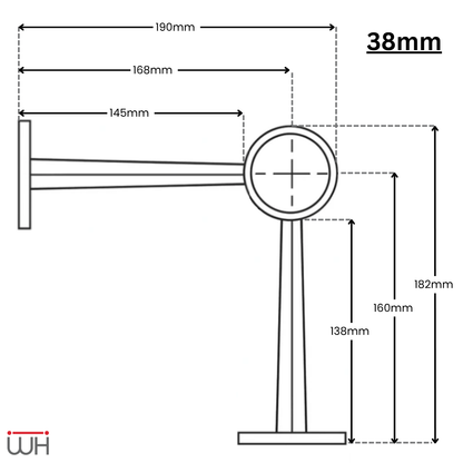 Bar Railing Side Stem Bracket