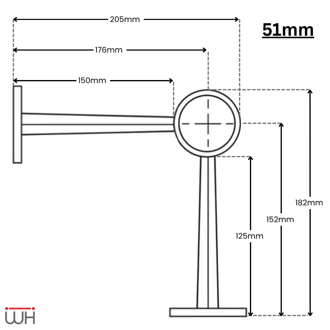 Bar Railing Side Stem Bracket