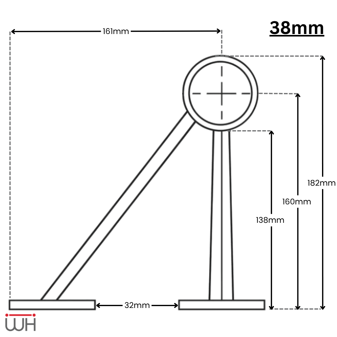 Bar Railing Angle Stem Bracket