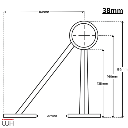 Bar Railing Angle Stem Bracket