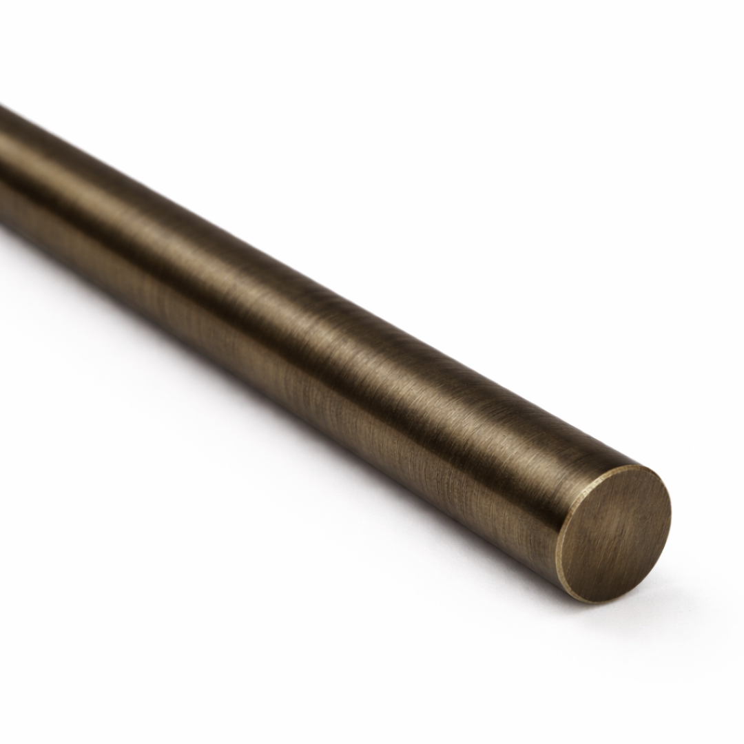 6mm Solid Brass Gallery Shelf Rail Rod