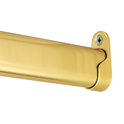 30x15mm Oval Steel Wardrobe Rail Tube