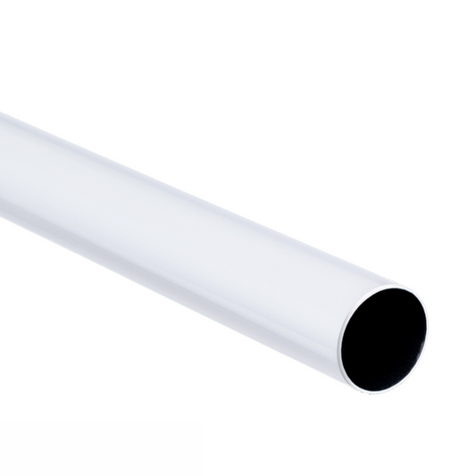 White Powder Coated Steel Tube