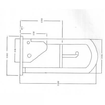 Hinged Grab Rail