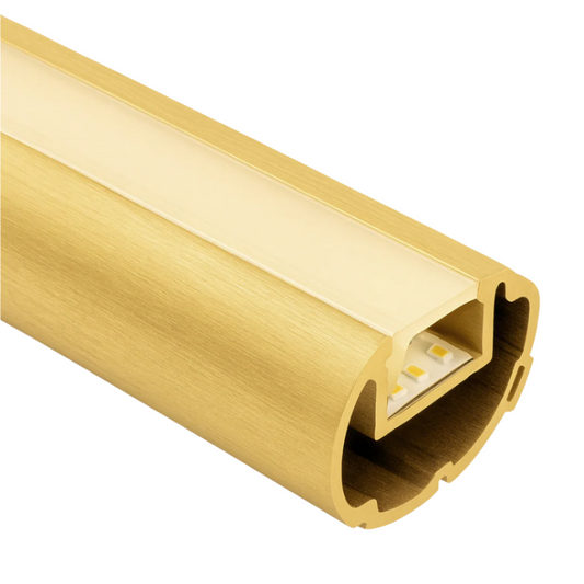 25mm Round LED Wardrobe Rail