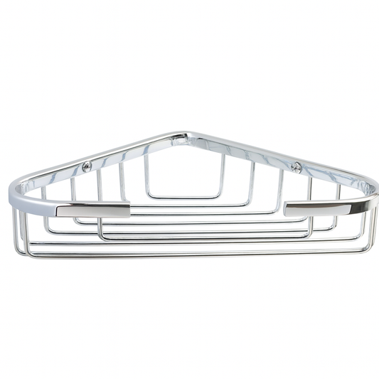 Corner Soap Brass Caddy - Chrome Plated
