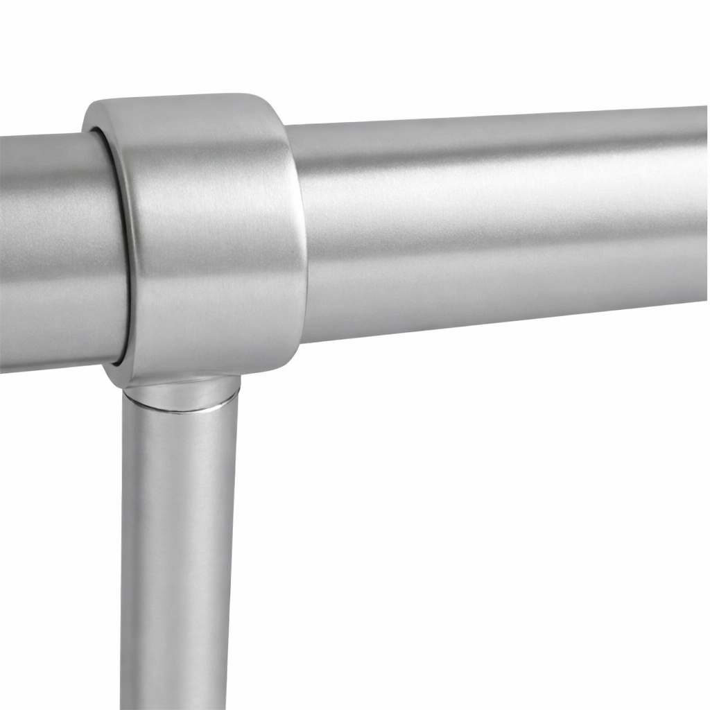 Satin Chrome Wardrobe Rail - Solid Brass Tube - Made to Measure ...