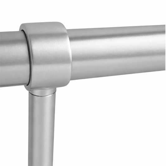 Round Brass Tube - Satin Chrome