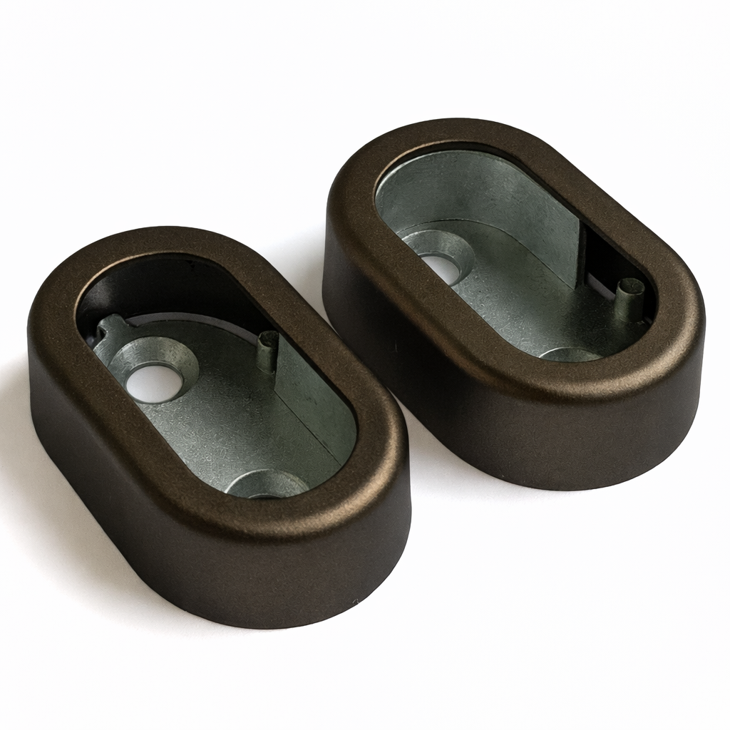 30x15mm Oval LED Rail Support Fittings