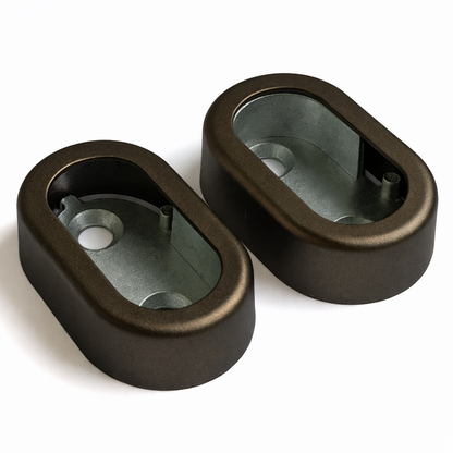 30x15mm Oval LED Rail Support Fittings