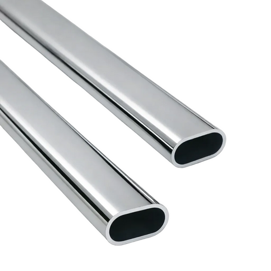 Oval Chrome on Brass Tube 