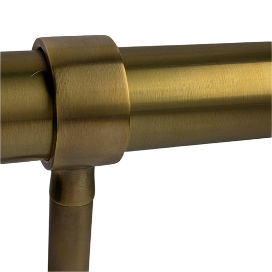 Round Brass Rail - Roman Brass Aged