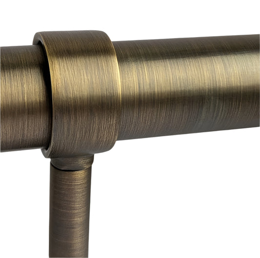Round Brass Rail - Roman Brass Dark