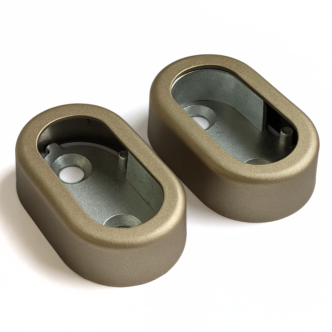 30x15mm Oval LED Rail Support Fittings