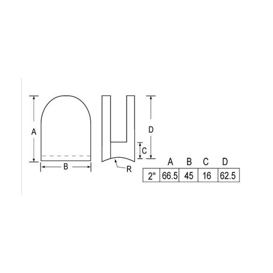 Arched Glass Clip