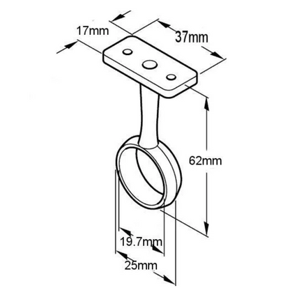 Short Towel Rail Brackets