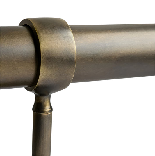 Round Brass Rail - Venetian Brass Aged