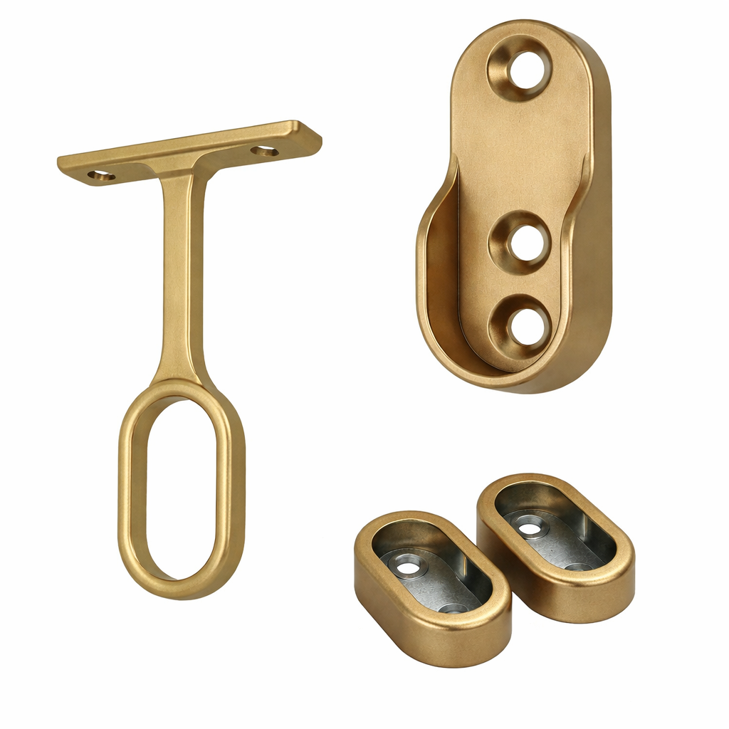 30x15mm Oval LED Rail Support Fittings